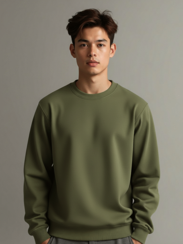 Military Green Sweatshirt-Unisex