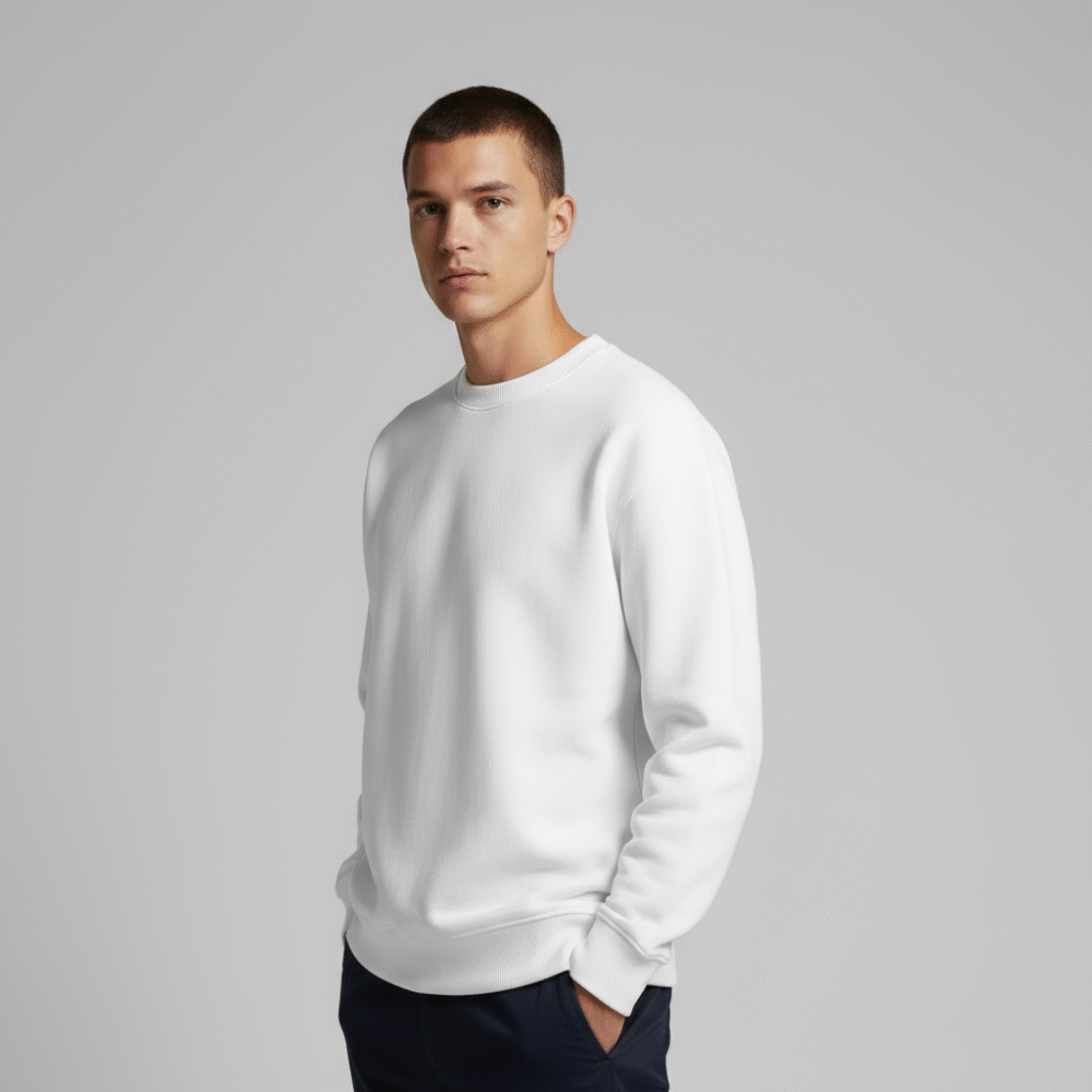 Classic White Sweatshirt - Image 2