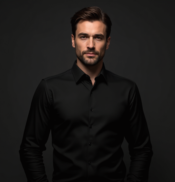 Men’s Classic Black Formal Shirt